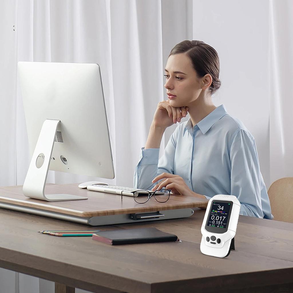 PM2.5 PM1.0 PM10 Monitor Meter Indoor Temperature Humidity Detector High Accuracy Digital Portable F