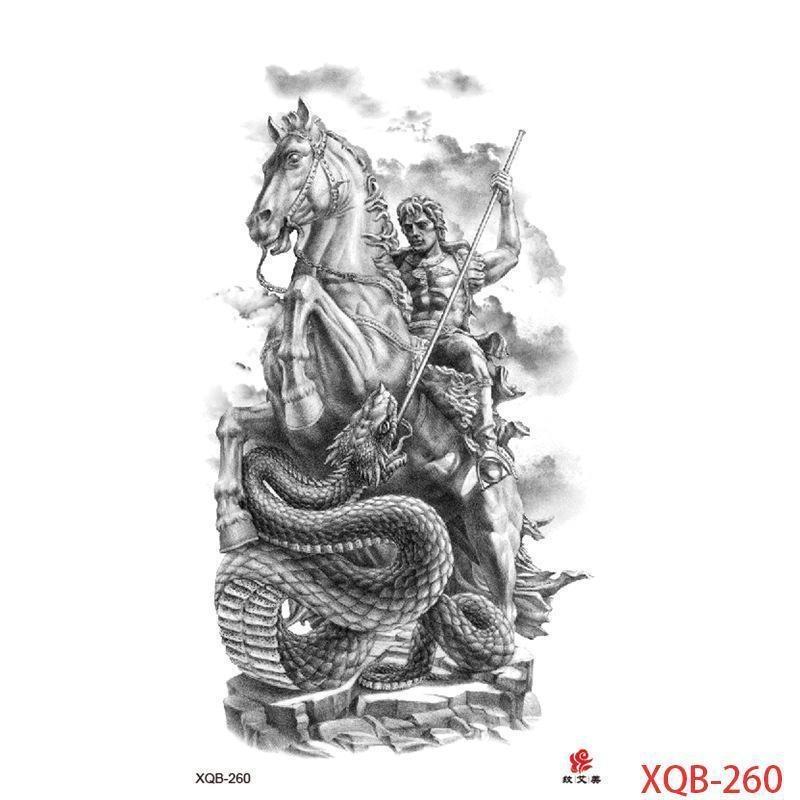 НОВЫЙ 1 ШТ. Водонепроницаемые Татуировки Временные Татуировки Наклейки Цветы Розы Татуировки Тела для Женщин Искусство Руки Татуировки Волк Тигр Лев Живопись Татуировки