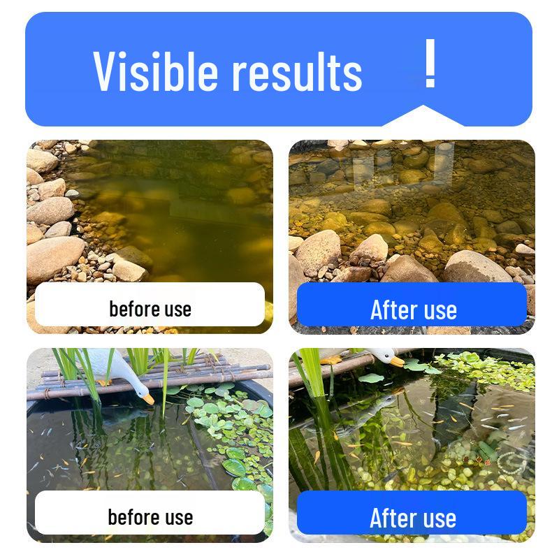Средство для удаления зеленых водорослей и мха для рыбных прудов и аквариумов – Очищает зеленые, синие и коричневые водоросли и ряску