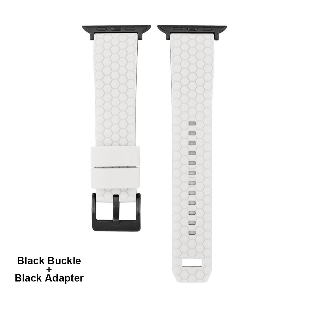 Силиконовый ремешок с сотовой текстурой для Apple Watch Band 45мм 44мм 41мм 40мм 42мм Браслет для iWatch Series 7 6 SE 5 4 3 Ремешок для часов