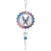 Hanging Wind Spinners for Garden Colorful Butterfly Wind Chimes 3D Metal Rotating Windchime For Indoor Outdoor Kinetic Yard Art