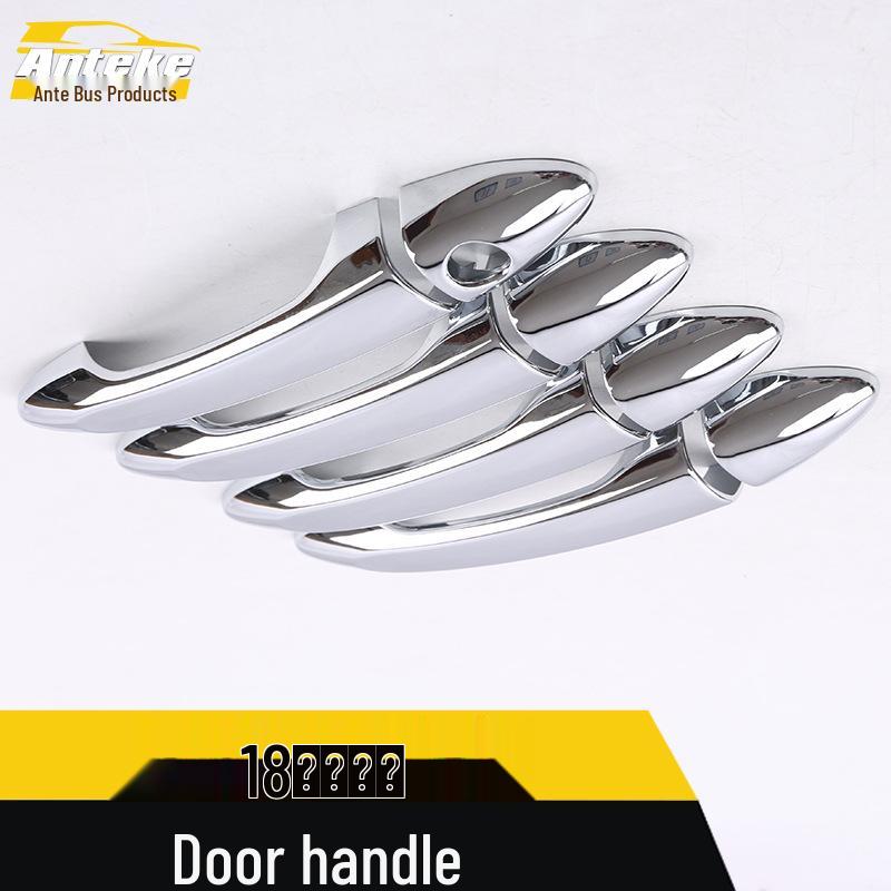 Wolando Car Door Handle Decorative Strip & Armrest Buckle Stickers for 18 Models