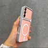 Магнитный чехол из ТПУ с металлическим покрытием для Samsung Galaxy A56 5G, A55, A54, A37, A36, A35, A34, A26 5G, A24. Ударопрочный матовый мягкий чехол