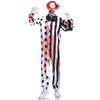 Gruesome Bloodied Clown Costume Stylish Polyester Blend For Themed Parties