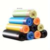 Extra Thick Drawstring Trash Bags - Colorful, Self-Sealing Disposable Garbage Liners for Kitchen, Bedroom, Bathroom & Living Room Cleaning