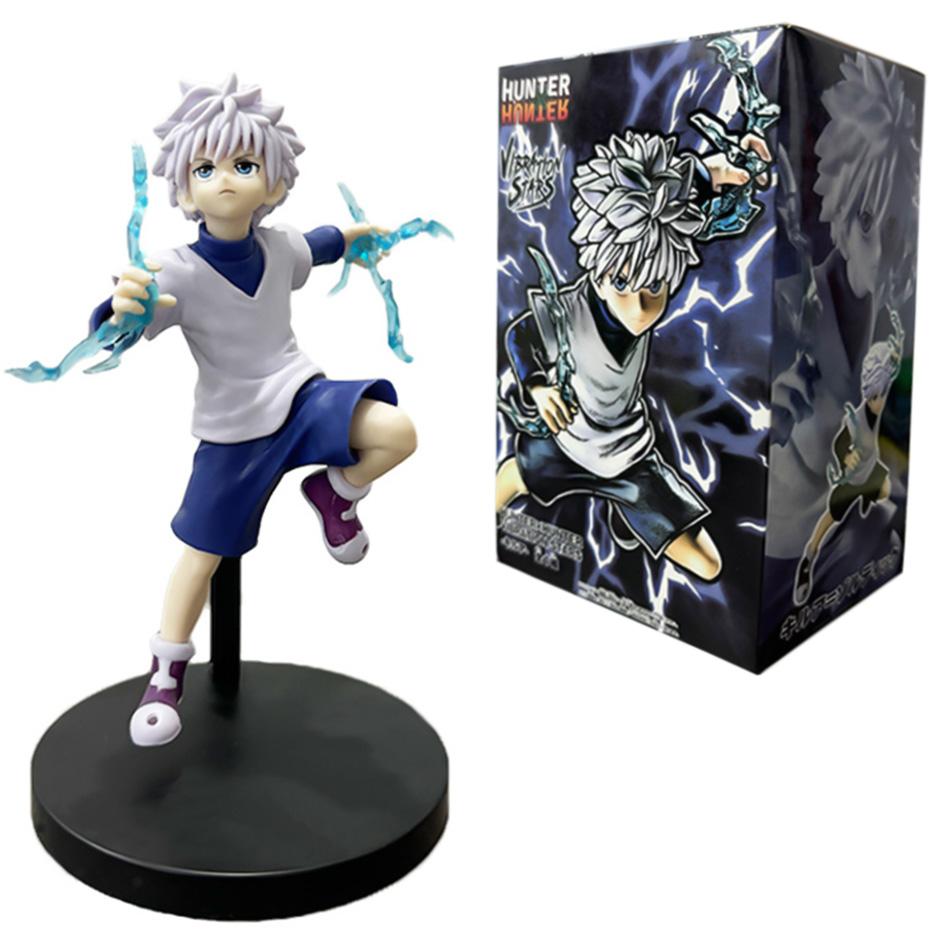 Hunter X Hunter Набор из 6 фигурок персонажей аниме Гон Киллуа Курапика Хисока Хролло Иллуми ПВХ Коллекционная модель Игрушки Подарки В наличии