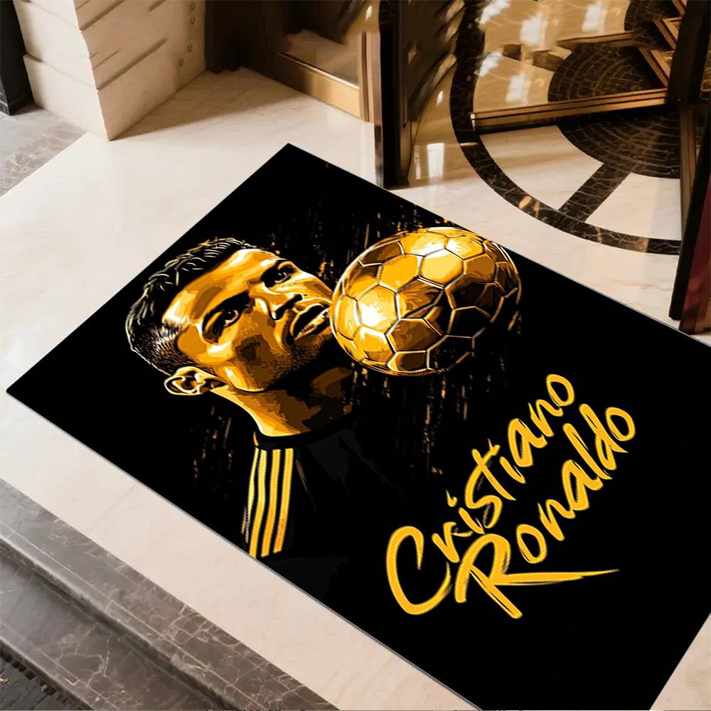Juventus Player Action Floor Mat Design for Living Rooms Entryway Playrooms Outdoor Anti-slip Rug Anime Office Decor Perfect Gift for Women/Men