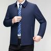 New Men's Jacket Spring and Autumn Jacket Middle-aged High-end Business Casual Jacket Dad Lapel Top