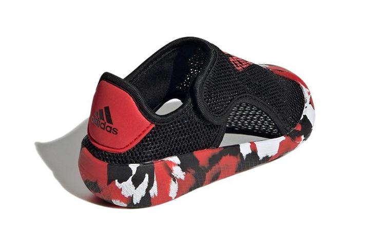 Adidas Altaventure 2.0 Comfortable Abrasion Resistant Breathable Low top Toddler Shoes Black Red Infant And Toddler GY9376