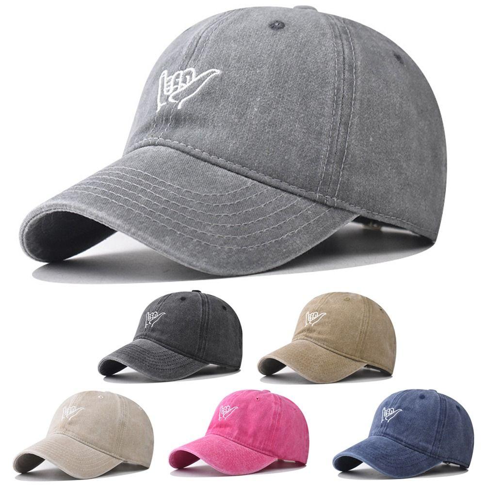 Washed Cotton Peaked Cap Hip Hop Streetwear Hats Casual Dad Hat For Man Women Unisex