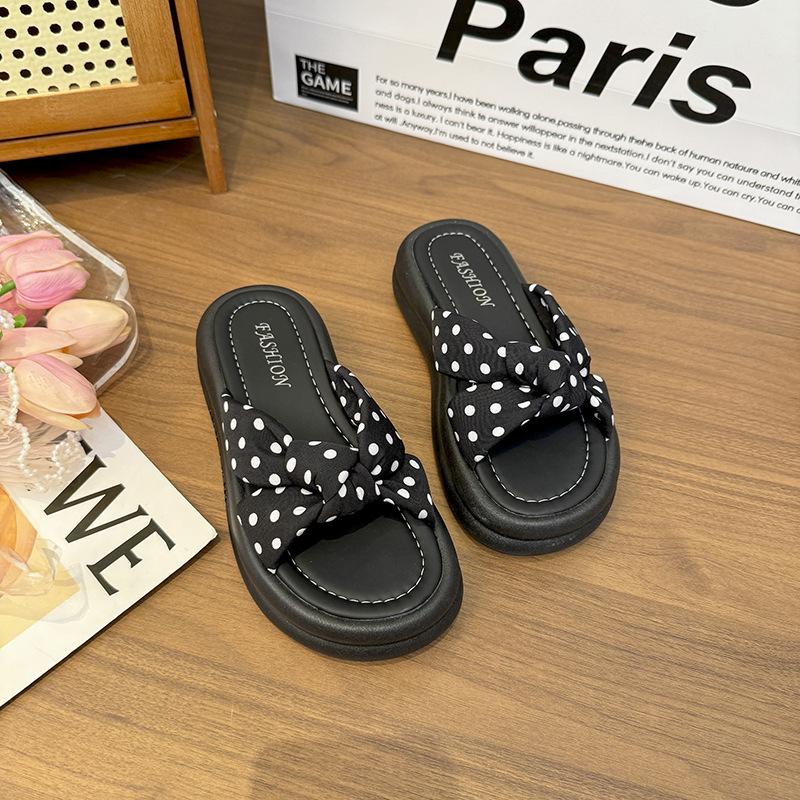 Summer summer wear non-slip deodorant silent mesh beach soft bottom thick bottom slippers