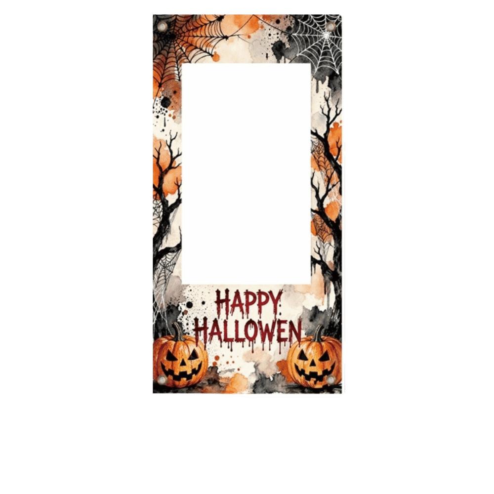 Pumpkin Halloween Photo Booth Frame Props Spooky Halloween Photo Backdrop Halloween Party