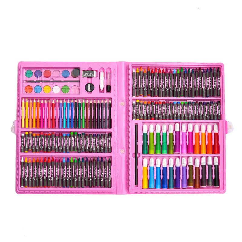 Children Art Painting Set Watercolor Pencil Crayon Water Pen Drawing Board Doodle Supplies Kids Educational Toys Gift