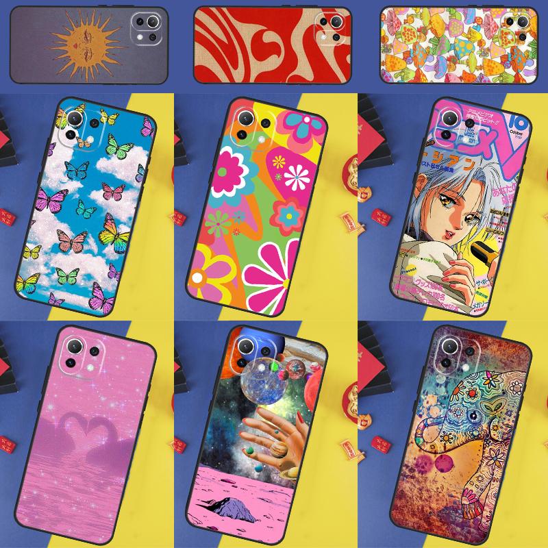 Винтажный эстетичный чехол для Xiaomi 14T 11T 12T 13T Pro 13 14 15 Ultra POCO X7 Pro X3 X5 X6 F5 F6 M6 Pro
