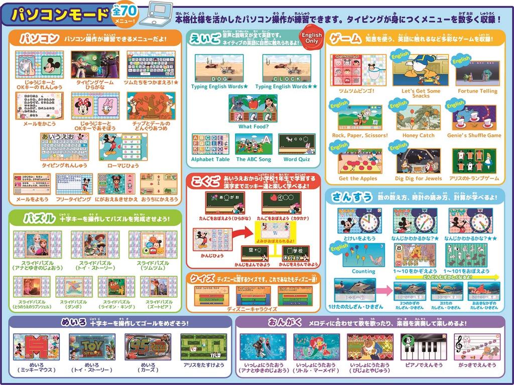 Disney Characters Can Be Played 2WAY On PC and Wonderful Dream Touch PC & Disney/Pixar Tablet!