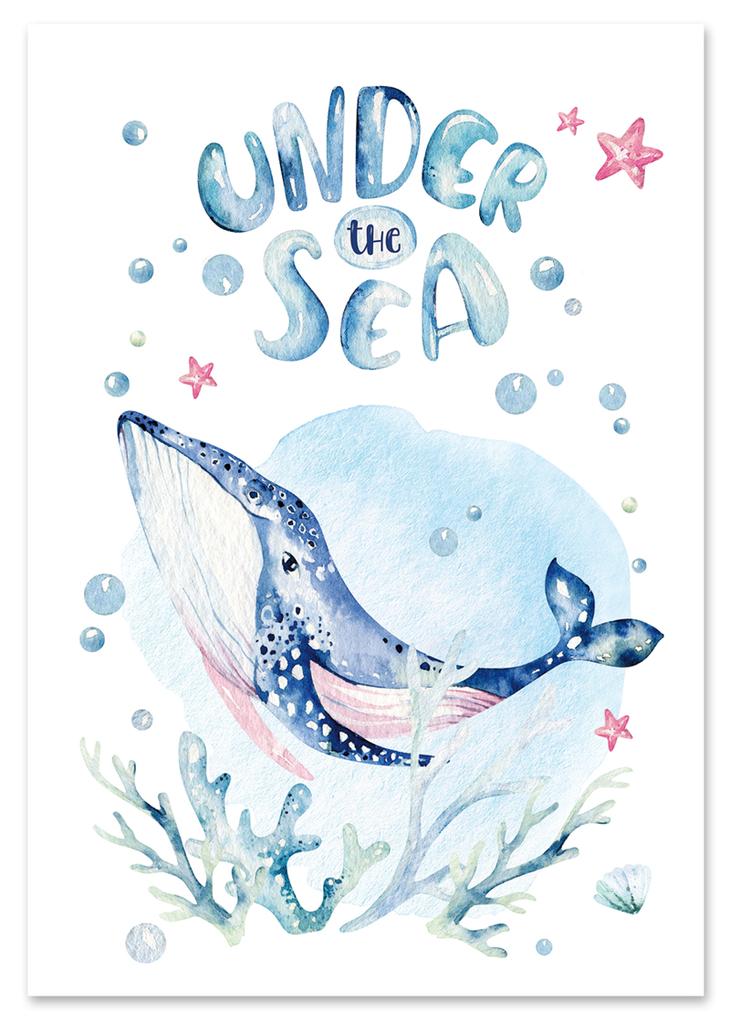 Плакат детская комната кит рейтинг