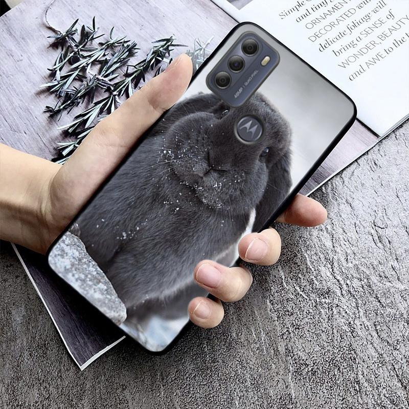 Phone Case For Moto G86 G85 G75 G15 G05 G56 G72 G53 G54 G84 G60 G31 G32 G24 G 5G G Play Rabbit Bunny Animal