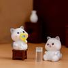 Miniature Cute Cat Micro Landscape Resin Ornaments For Home Decoration Car Decor