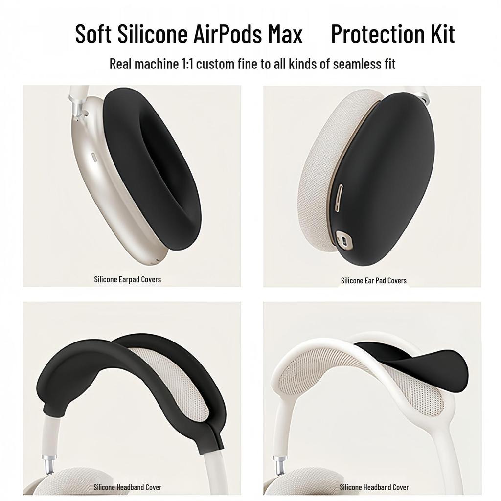 Силиконовый защитный чехол для AirPods Max: Мягкий корпус наушников для Bluetooth-наушников