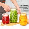 Стеклянная банка для хранения Zhi Shi с вертикальной полоской