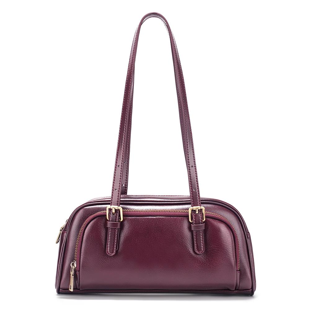 Женская сумка подмышку во французском стиле, плечевая сумка из натуральной кожи