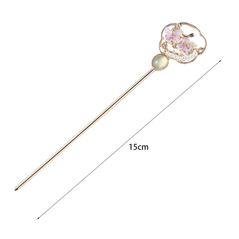 Flower Exquisite Chinese Style Hair Fork Ancient Hair Stick Women Tassel Hair Stick Headdress