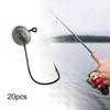 20 шт. рыболовные крючки для яиц, насадки для приманок, практичное портативное оборудование из высокоуглеродистой стали