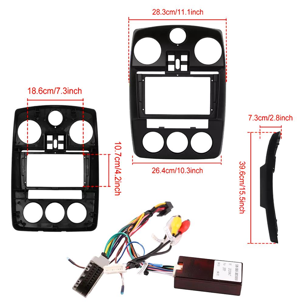 Android Carplay автомобильное радио для Chrysler PT Cruiser 2000-2010 мультимедийный проигрыватель головное устройство стерео GPS навигация BT WIFI 4+64 ГБ