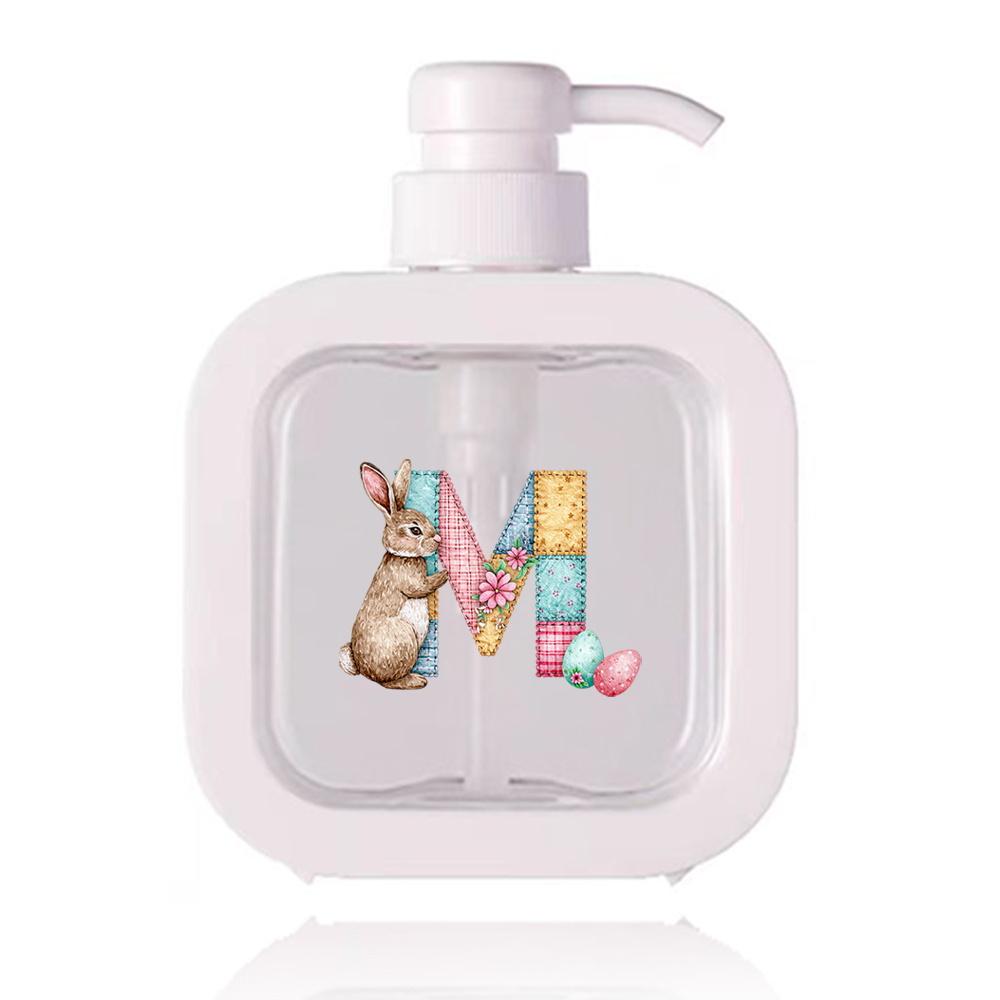 500ml Refillable Lotion Pump Bottle Empty Plastic Dispenser Leakproof Portable for Body Lotion Hand Wash Shower Gel Office Gift