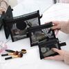 Mesh Makeup & Document Bag - Large Capacity Portable Touch-Up & Lipstick Bag
