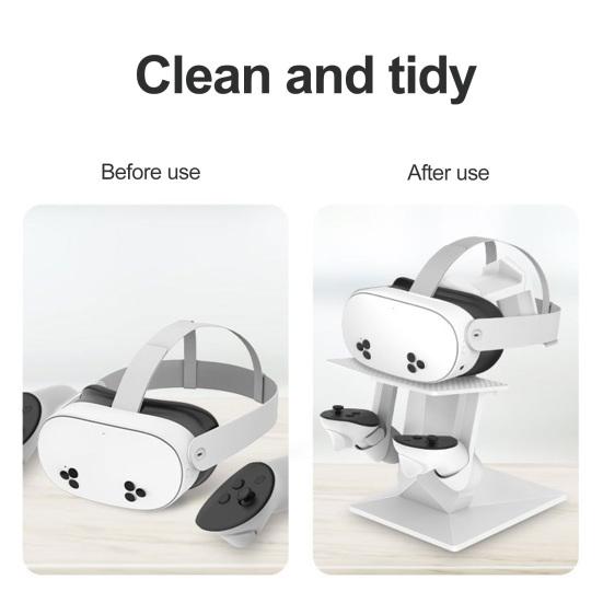 Подставка для VR-гарнитуры Yousheng для Meta Quest 3S, держатель для левого и правого контроллеров, подставка для дисплея очков виртуальной реальности, настольная стойка, VR-аксессуары