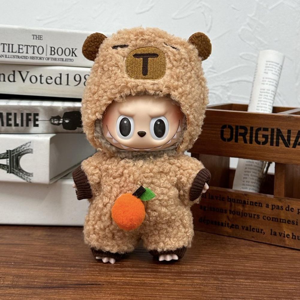 Для 17 см Кукольная одежда Лабубу Модная одежда Толстовки Кукольная одежда Цветовые толстовки Кукольные аксессуары Милые украшения Маленькая одежда