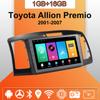 Автомобильное радио Android Auto Carplay для Toyota Allion Premio 2001-2007, мультимедийный проигрыватель, головное устройство, стерео, GPS-навигация, BT WIFI 1+16 ГБ