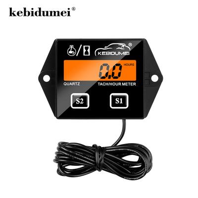 Kebidumei Цифровой Тахометр Часомер с LCD Дисплеем для Подвесного Мотора Газонокосилки Мотокросса Мотоцикла Морского Транспорта Бензопилы