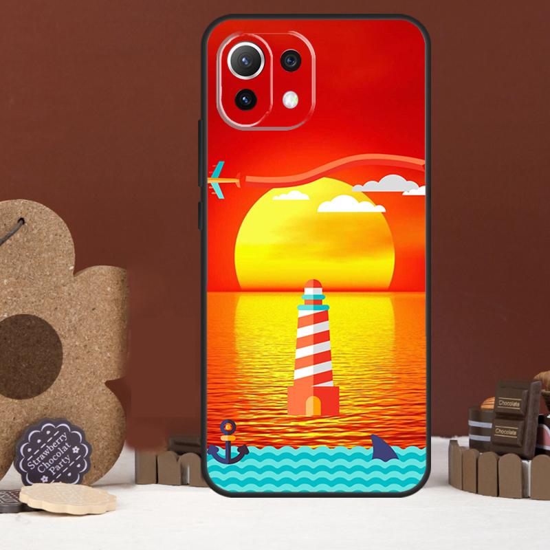 Абстрактное искусство шоссе маяк Чехол для Xiaomi 15 14 Ultra 13T 14T 15T 17 Pro Max POCO X7 Pro X5 X6 F5 F6 F7 F8 Ultra Чехол