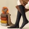 Female Autumn and Winter Plush Thickened Warm Pressure Thin Leg Calf Socks