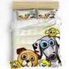 Animal Pink Dog Cute Poodle Duvet Cover Bed Bedding Set Double Home Textile Quilt Cover Pillowcases Bedroom Bedding Set No Sheet