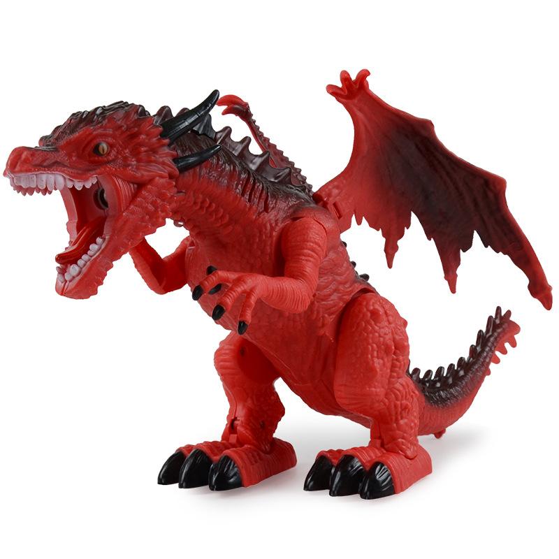 Electric Remote Control Dinosaur, Infrared Remote Control Spray Dragon, Lighting And Sound Simulation Animal Model Children