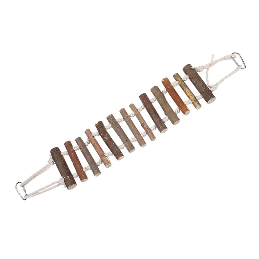 Попугай Натуральная веревка Деревянная лестница Качели Игрушка Подвесной лазательный мостик Птица Домашнее животное Жевательные игрушки для попугаев Хомяк