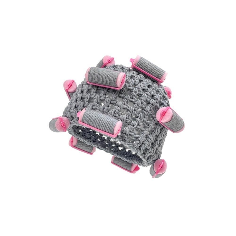 Толстая шапка-пуловер, мягкая пряжа для кудрявых волос, шапочка, креативный бигуди для волос, вязаная шапка, для улицы