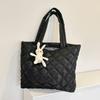 Casual Niche Down Bag Women's 2024 New Large-capacity Diamond Commuter Handbag Fashionable Shoulder Tote Bag