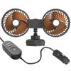 Car Fan 360° Adjustable 2 Head Air Fan Automotive Electric Fan USB/12V/24V Fan 3 Speeds Headrest Ventilation Fan Car Silent Fan