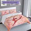3PC Custom Name Gymnastics Artwork Rings Bedding Set Printed  Bedding Set Duvet Cover Closure Includes 1 Duvet Cover & 41 Pillowcases for Bedroom