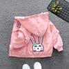 Girls' Fashion Coat 202 Spring and Autumn Children's Casual Hooded Trench Coat