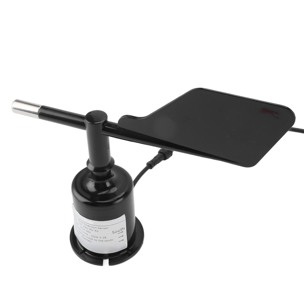 360 Degree Wind Direction Sensor Transmitter, ABS Wind Sensor Animometer Wind Direction Indicator Ideal for Outdoor Use Wind Measuring Supplies