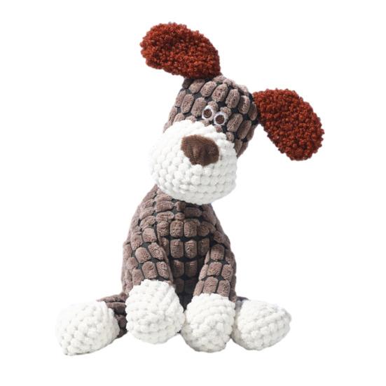 Dogs Plush Toy Stuffed Animal Chew Toy Squeaky Plush Elephant Lion Goat Giraffe Dog Tug Toy for Aggressive Chewers Play And Indoor Puppies Teething