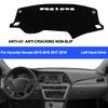 TAIJS Накладка на панель приборов автомобиля для Hyundai Sonata 2015 2016 2017 2018 Sonata 9 Коврик на панель приборов Коврик на панель приборов Ковер Анти-УФ Противоскользящий