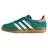 Оригинальные женские кроссовки Gazelle Indoor Collegiate Green Lucid Pink IG5929