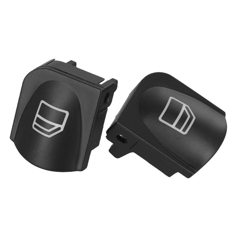A Pair Interior Car Window Regulator Switch Button Cover Cap For Mercedes-Benz C Class W203 For W209 ABS Window Switch Button