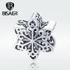 BISAER снежинка ретро очаровательные бусины для оригинального браслета DIY ювелирные изделия